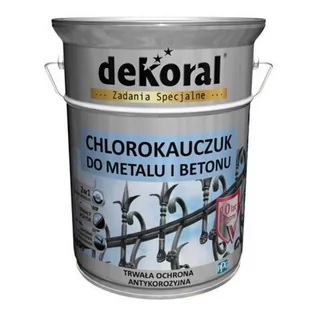 Dekoral Chlorokauczuk 5L Czarny RAL9005 farba emal - Farby zewnętrzne - miniaturka - grafika 1