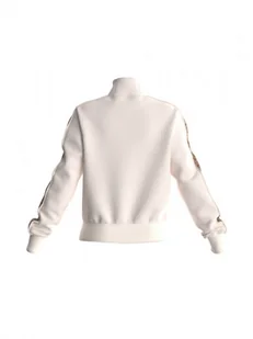 Damska bluza dresowa rozpinana bez kaptura Guess Britney - kremowa - GUESS - Koszulki sportowe damskie - miniaturka - grafika 1