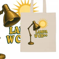 Torby i wózki na zakupy - TORBA ECO BAWEŁNIANA NA ZAKUPY NADRUK HIT NA PLAŻĘ NA RAMIĘ LAMPA JAK - miniaturka - grafika 1