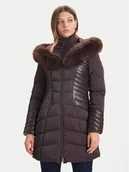 Kurtki damskie - Guess Kurtka zimowa W4BL61 WGLZ0 Brązowy Slim Fit - miniaturka - grafika 1