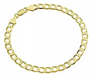 Bransolety męskie - Bransoletka Męska Złota Pancerka Diamentowana 5,50 mm Pełna pr 585 - miniaturka - grafika 1