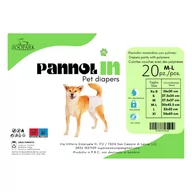 Specjalistyczne artykuły dla zwierząt - PannolIN Pieluchy dla suczki rozm. M-L 30x42,5cm 20szt/opak. - miniaturka - grafika 1