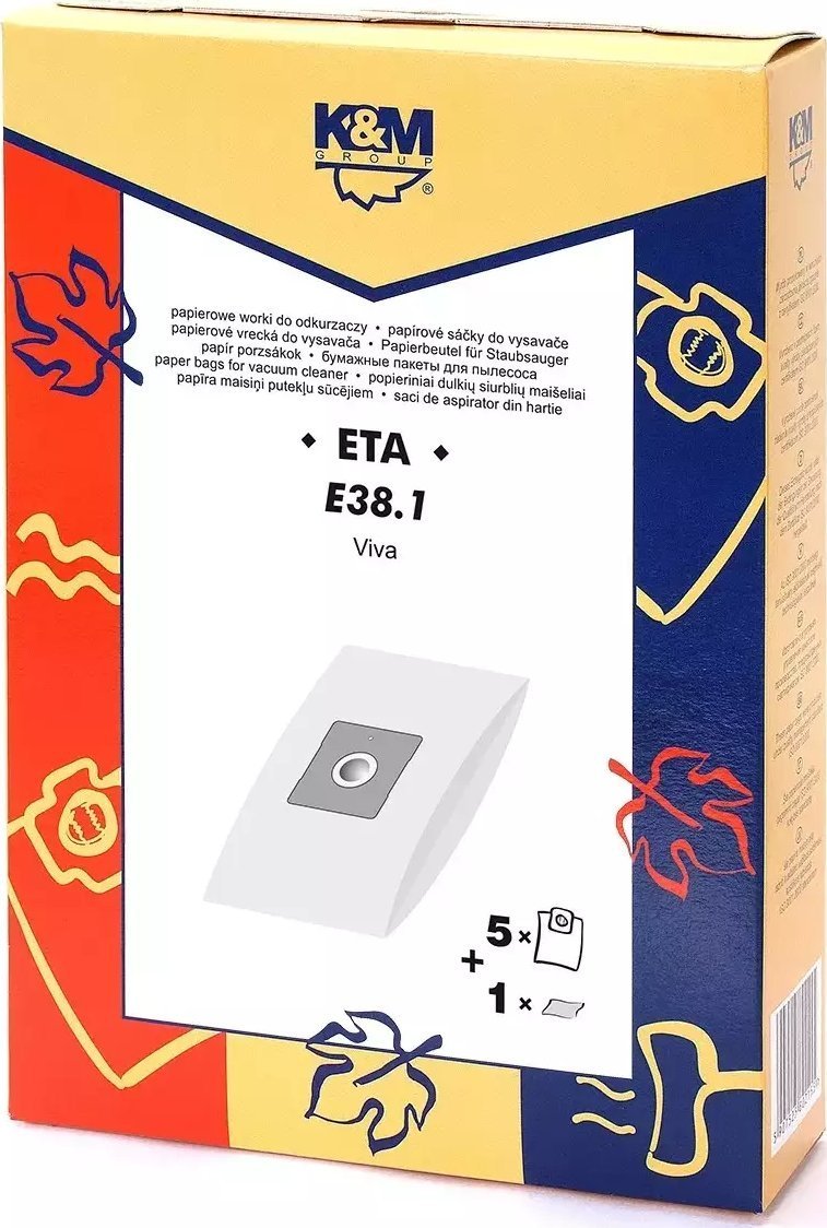 Worek do odkurzacza KM K_M BAGS VAC CLEANER E38 ETA 14585+1 5907525809444