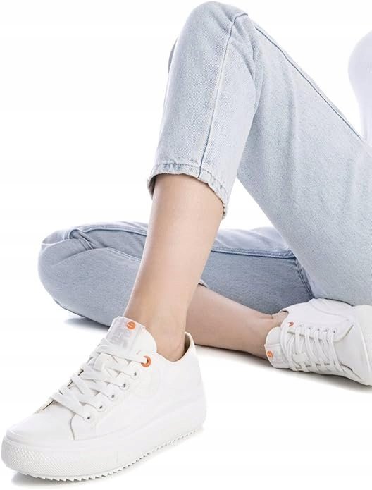 REFRESH TRAMPKI DAMSKIE BIAŁE SZNUROWANE CASUAL 39 JWG