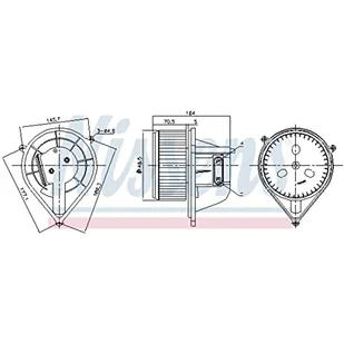 NISSENS Wentylator wnętrza NISSENS 87241 NISSENS 87241 - Dmuchawy - miniaturka - grafika 1