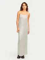 Sukienki - JJXX Sukienka koktajlowa Mia 12267426 Srebrny Slim Fit - miniaturka - grafika 1