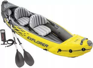 Intex Kajak Explorer K2 dwuosobowy Czarny/Żółty - Kajaki - miniaturka - grafika 1