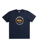Koszulki męskie - Quiksilver Koszulka z krótkim rękawem męska koło logo SS S niebieska - miniaturka - grafika 1