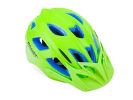 Kaski rowerowe - Kask Rowerowy Dzieciecy Romet 509-1 Zielony Mat Z Daszkiem L (56-58) - miniaturka - grafika 1