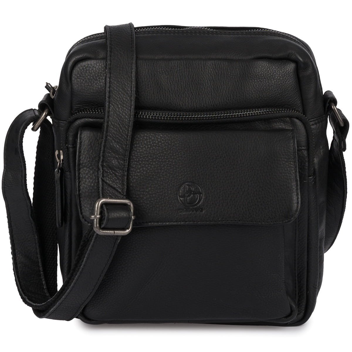 Torba skórzana czarna AMADEO VIII