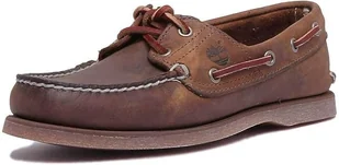 Timberland Buty Żeglarskie Męskie ze Skóry Brązowe Mokasyny 45,5 - Mokasyny męskie - miniaturka - grafika 1