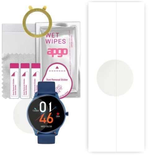 1x folia hydrożelowa MATOWA do Cubot W03 - apgo Smartwatch Hydrogel MATTE Protection Ochrona na ekran smartwatcha