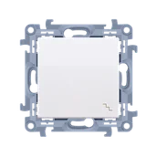Wyłączniki światła i elektryczne - Wyłącznik schodowy SIMON 10 szybkozłączki - biały - miniaturka - grafika 1