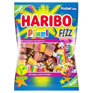 Haribo Pixel Żelki o smaku owocowym kwaśne 80 g - Żelki - miniaturka - grafika 1