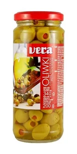 Vera Oliwki zielone nadziewane pastą paprykową 340 g - Pasztet i przetwory mięsne - miniaturka - grafika 1