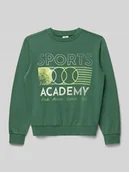 Swetry dla chłopców - Bluza dresowa o regularnym kroju z mieszanki bawełny - miniaturka - grafika 1