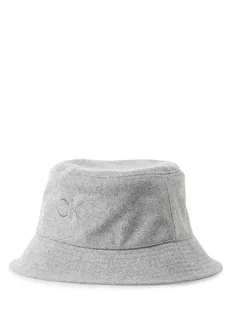 Calvin Klein - Damski bucket hat, szary - Czapki damskie - miniaturka - grafika 1