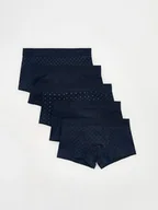 Majtki damskie - Reserved - 5 pack bokserek Classic - granatowy - miniaturka - grafika 1
