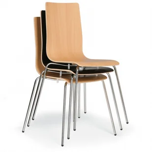 B2B Partner Drewniane krzesła KENT, wenge 125132 - Krzesła - miniaturka - grafika 2