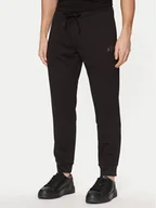 Spodnie sportowe męskie - Armani Exchange Spodnie dresowe XM000333 AF12269 UC001 Czarny Regular Fit - miniaturka - grafika 1