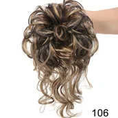 Pozostałe akcesoria fryzjerskie - TEMU Elegancka Damska Gumka do Włosów o Długości 15 cm w Kolorze Ciemnobrązowym z Sintetycznych Fal - Uniwersalny Spinka do Kucyka na Świąteczne - miniaturka - grafika 1