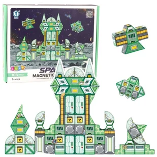 Klocki magnetyczne kosmos 108el - klocki - Klocki - miniaturka - grafika 1