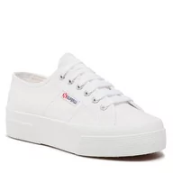 Trampki damskie - Tenisówki Superga - 2740 Platform S21384W White 901 - miniaturka - grafika 1