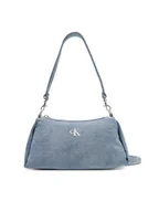 Torebki damskie - Calvin Klein Torebka Denim Layla Shoulder Bag Sm LV04F3222G Niebieski - miniaturka - grafika 1
