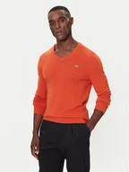 Swetry męskie - Gant Sweter 8050274 Pomarańczowy Regular Fit - miniaturka - grafika 1