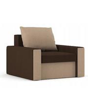 Fotele - Fotel do salonu, pokoju, Zeus, 92x87x75 cm, brąz, cappucino - miniaturka - grafika 1