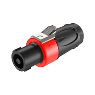 Kable - Wtyk głośnikowy złącze Speakon RS4F-N czerwony Roxtone - miniaturka - grafika 1