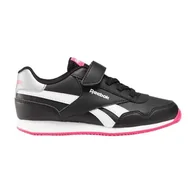Buty dla dziewczynek - Reebok Royal CL Jog 3.0 1V buty do biegania, czarne/BOLDPINK/białe, 43 UK, Czarny pogrubiony różowy biały, 13 UK - miniaturka - grafika 1
