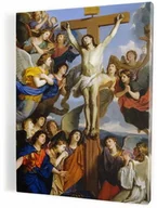 Ikony i obrazy sakralne - Ukrzyżowanie Chrystusa - obraz religijny na płótnie canvas - miniaturka - grafika 1