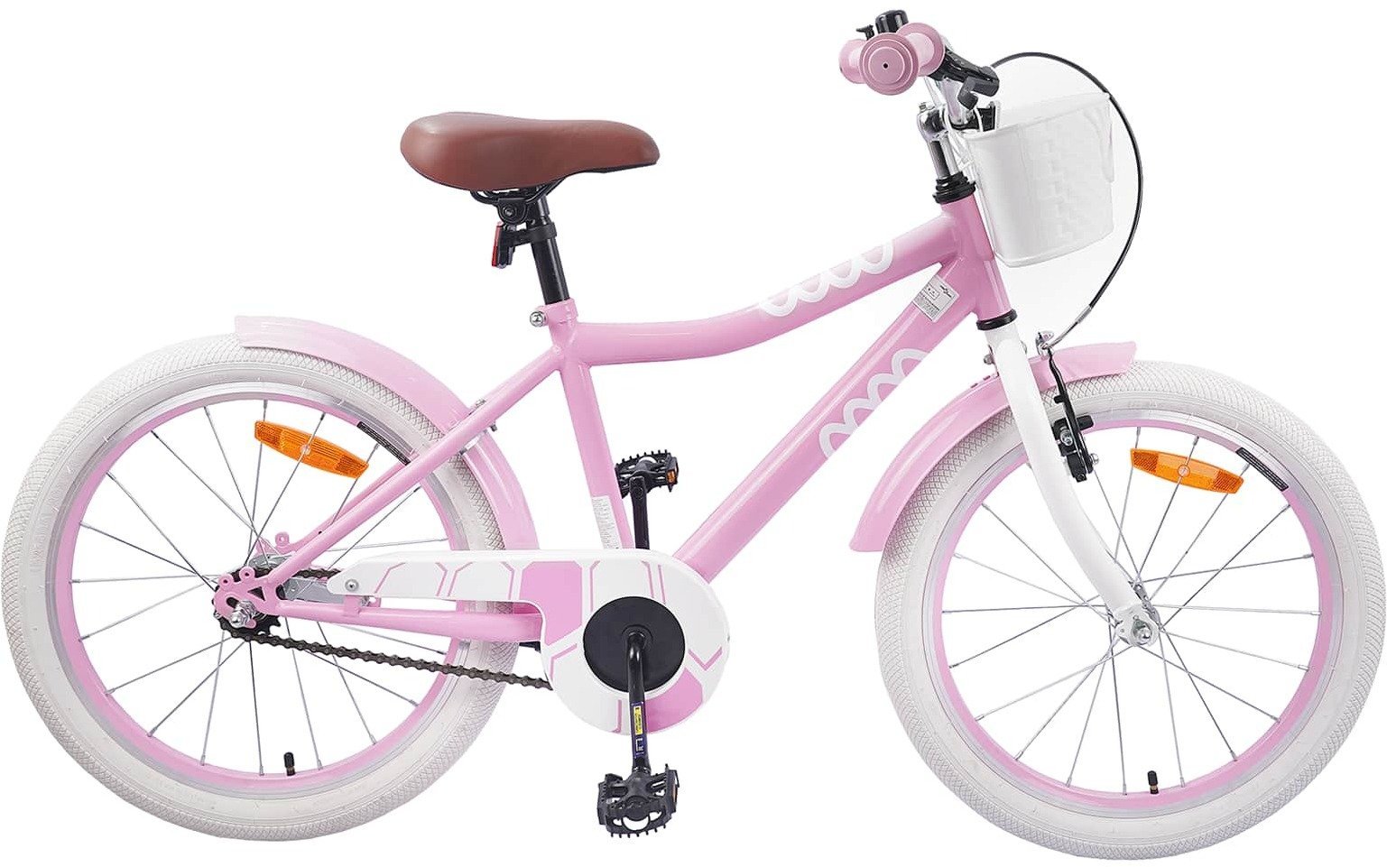 vidaXL vidaXL Rower Dziecięcy 18 Cali dla dzieci w wieku 5-7 lat Jasny róż
