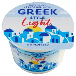 Greek Style Light Naturalny jogurt delikatny 180 g - Kefiry, jogurty, maślanki - miniaturka - grafika 1