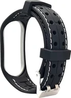 Akcesoria do smartwatchy - Beline Beline pasek Mi Band 6/5 Smart czarno-biały black/white - miniaturka - grafika 1