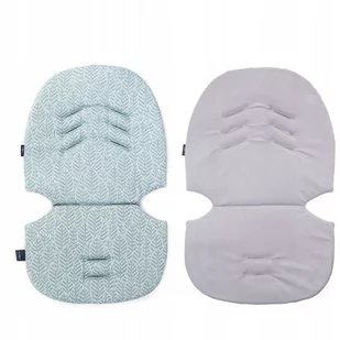 Zaffiro, Wkładka do wózka, Mint leaves + Grey velvet - Akcesoria do wózków - miniaturka - grafika 1