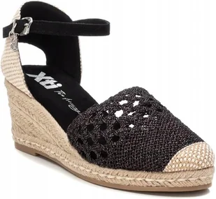 XTI ESPADRYLE CZARNE NA KOTURNIE DAMSKIE NA LATO 39 JTM - Espadryle damskie - miniaturka - grafika 1