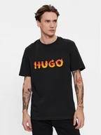 Koszulki męskie - Hugo T-Shirt Danda 50504542 Czarny Regular Fit - miniaturka - grafika 1