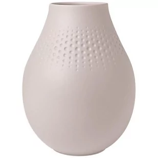 Villeroy & Boch Wazon wysoki PERLE z kolekcji MANUFACTURE COLLIER BEIGE - Wazony i flakony - miniaturka - grafika 1