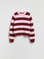 Swetry damskie - Reserved - Sweter w paski - wielobarwny - miniaturka - grafika 1