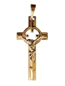 Dewocjonalia - Zawieszka Krzyżyk Pozłacany 32x15mm - biżuteria - miniaturka - grafika 1