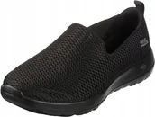 Trampki damskie - Skechers Trampki Damskie Czarne Wsuwane 38 Ż3b - miniaturka - grafika 1