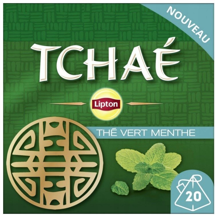 Lipton TCHAE Herbata Zielona z Mietą 20tor. Piramidek 40g
