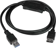 Kable USB - Kabel USB StarTech USB-A - eSATA 1 m Czarny (USB3S2ESATA3) - miniaturka - grafika 1