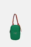 Torebki damskie - Listonoszka na telefon Nobo z kolorowymi sznurkami zielona - miniaturka - grafika 1