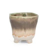 Donice - Donica Osłonka Ceramiczna Katia 11X11X10 Kremowa X2 - miniaturka - grafika 1