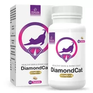 Suplementy i witaminy dla psów - Pokusa Diamond Coat Cat 110 tabs na sierść kota - miniaturka - grafika 1