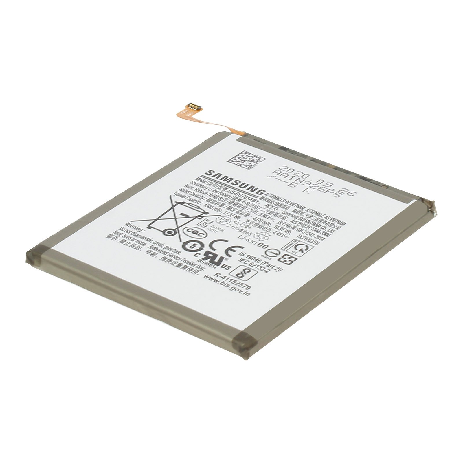 Zamienna bateria do Samsung Galaxy S20 FE / A52, dodatkowa bateria 4500 mAh - czarna