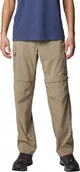 Spodnie sportowe męskie - Columbia Columbia Silver Ridge Utility Convertible Pant 2012962221 Beżowe 36-34 - miniaturka - grafika 1